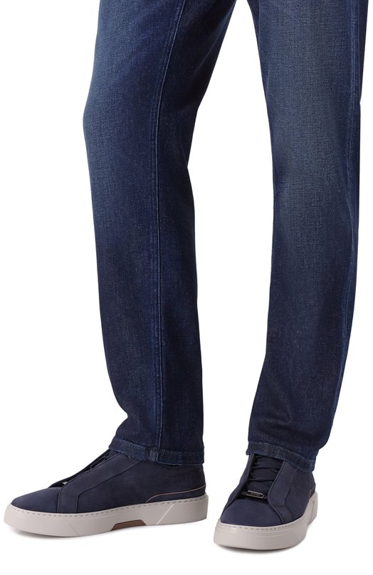 Кеды Gary из нубука BOSS 50552971 Синий  50552971 Фото 3