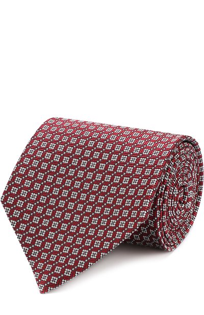 Мужской шелковый галстук с узором ZEGNA, арт. Z3D15/1XW