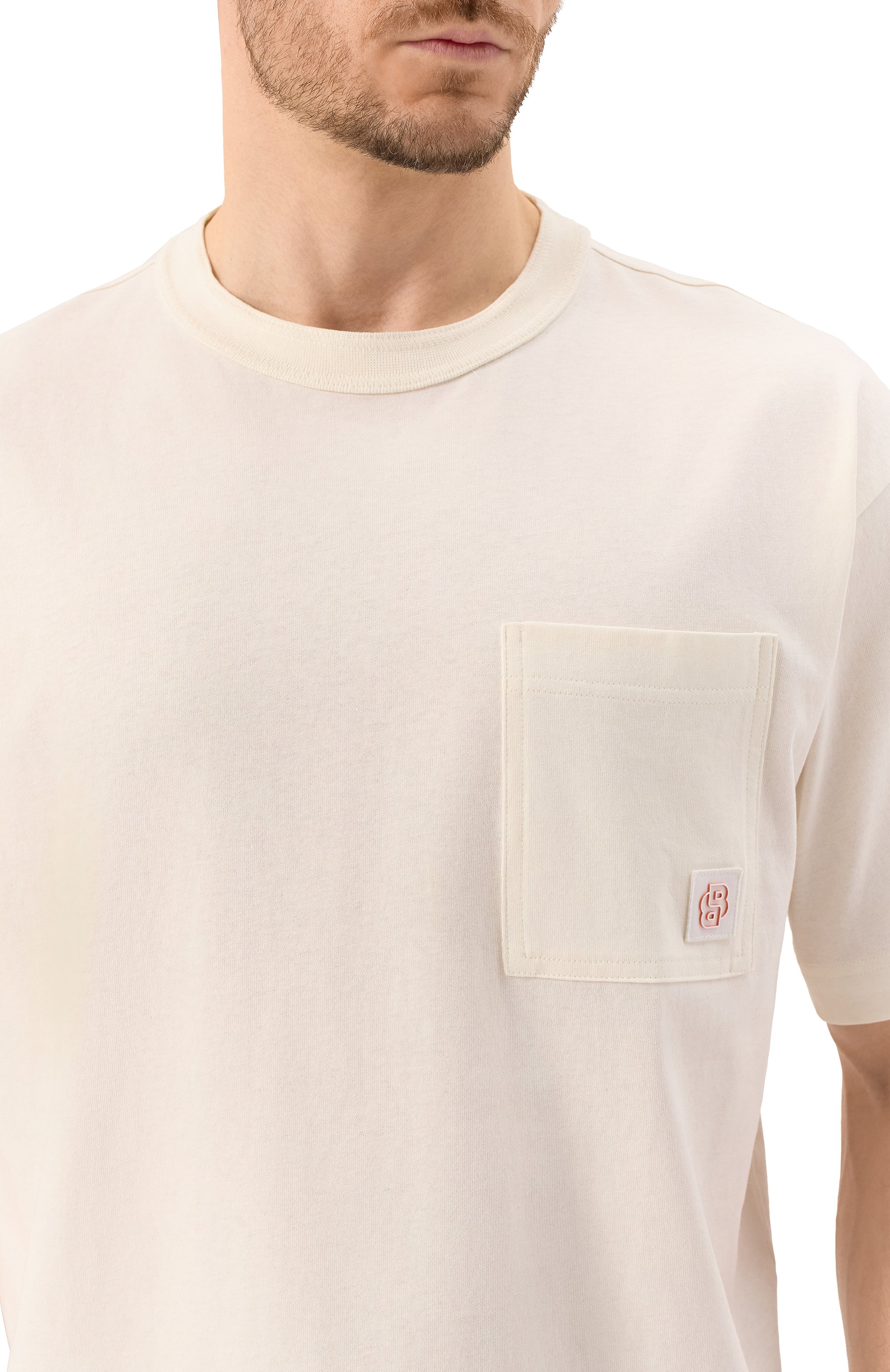 Хлопковая футболка BOSS ORANGE, арт. 50536784, фото 5