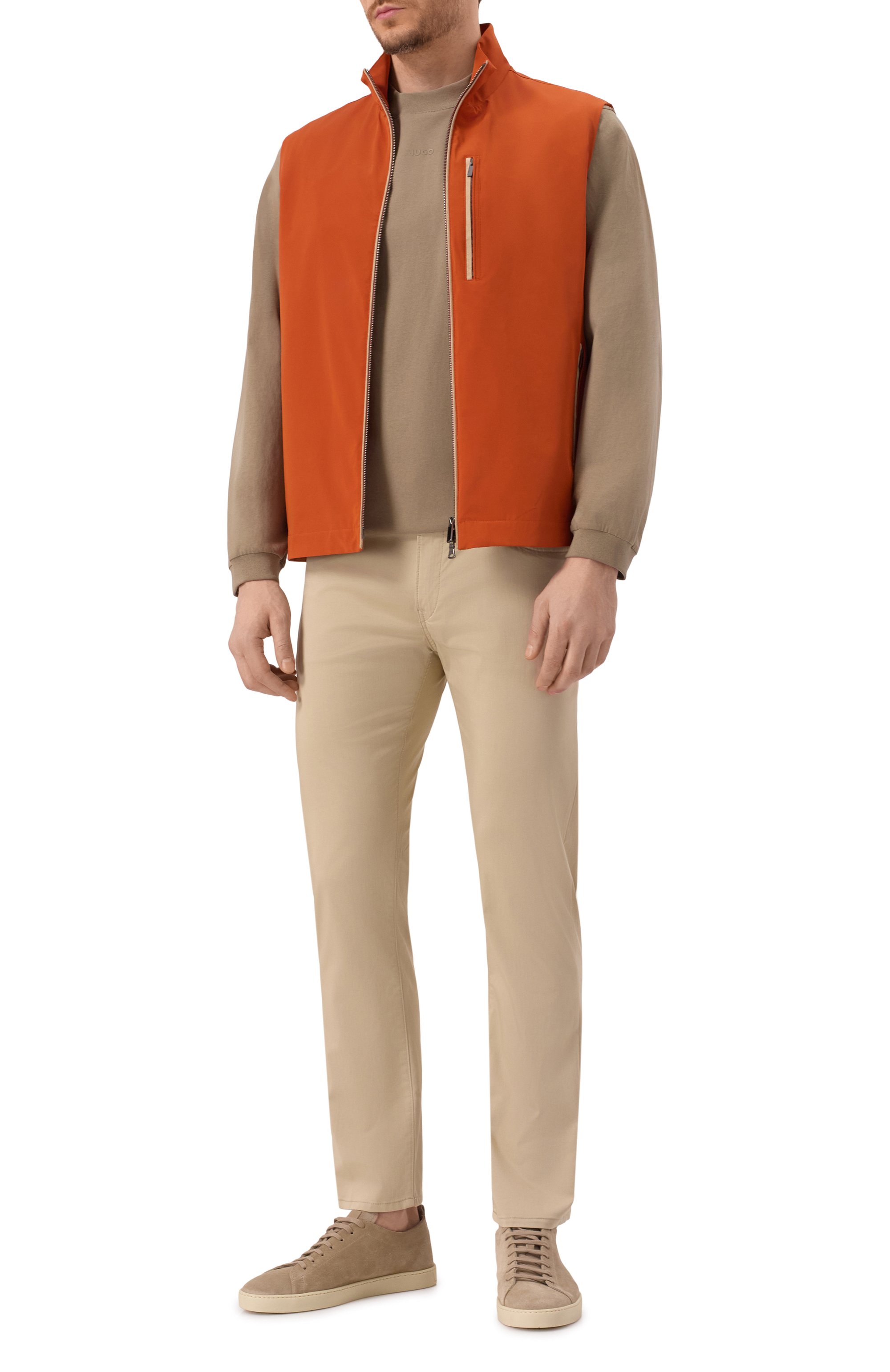 Хлопковый лонгслив HUGO, арт. 50511029, фото 2