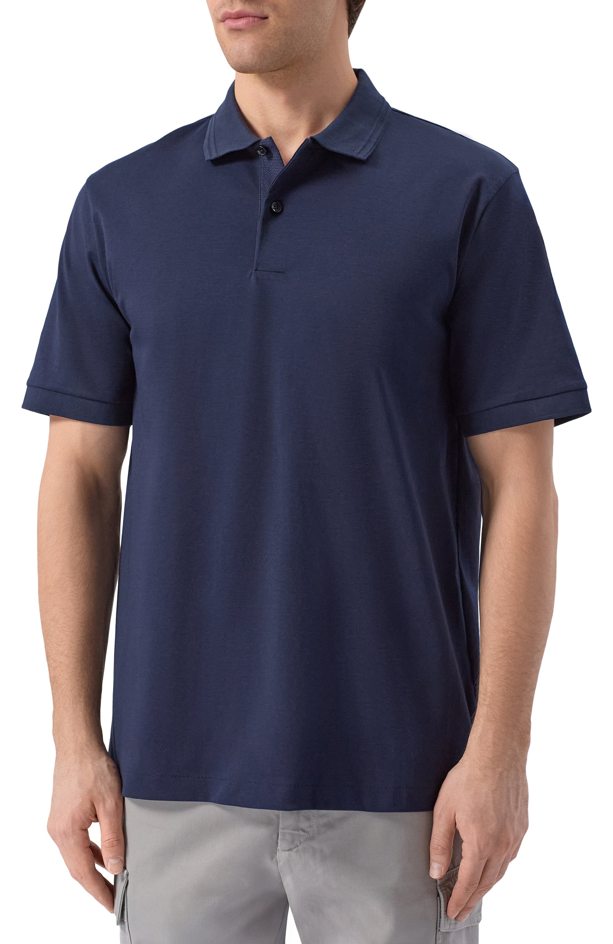 Хлопковое поло BOSS, арт. 50554185, фото 3