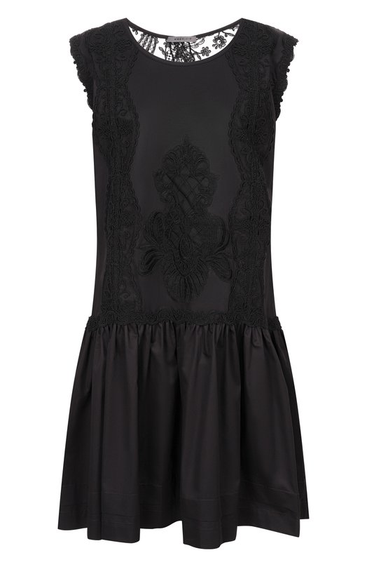 Платье из хлопка и вискозы Maurizio W06030581 Чёрный W06030581