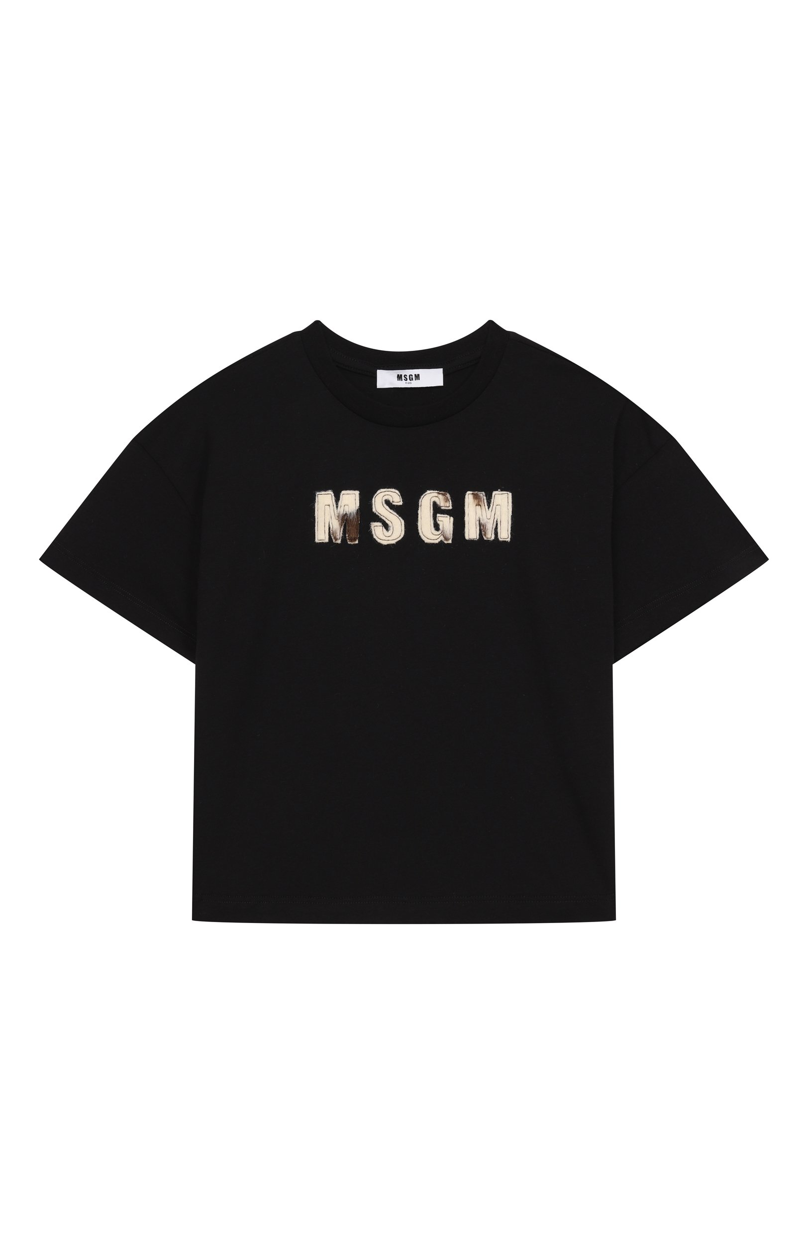 Хлопковая футболка MSGM KIDS, арт. F6MSJGTH067, фото 1