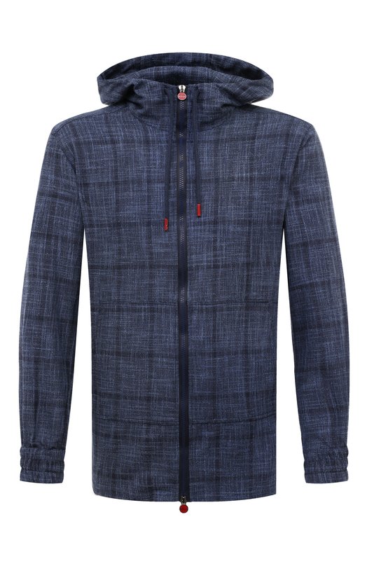 Толстовка из шерсти и шелка Kiton UMC010K0641C Синий UMC010K0641C