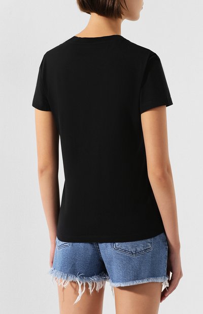 Хлопковая футболка KENZO черного цвета по цене 13050 руб., арт. 2TS7214YB, фото 4 Хлопковая футболка KENZO, арт. 2TS7214YB, фото 4