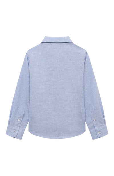 Рубашка из хлопка и льна EMPORIO ARMANI, арт. 3D4CJD/4N8JZ, фото 2