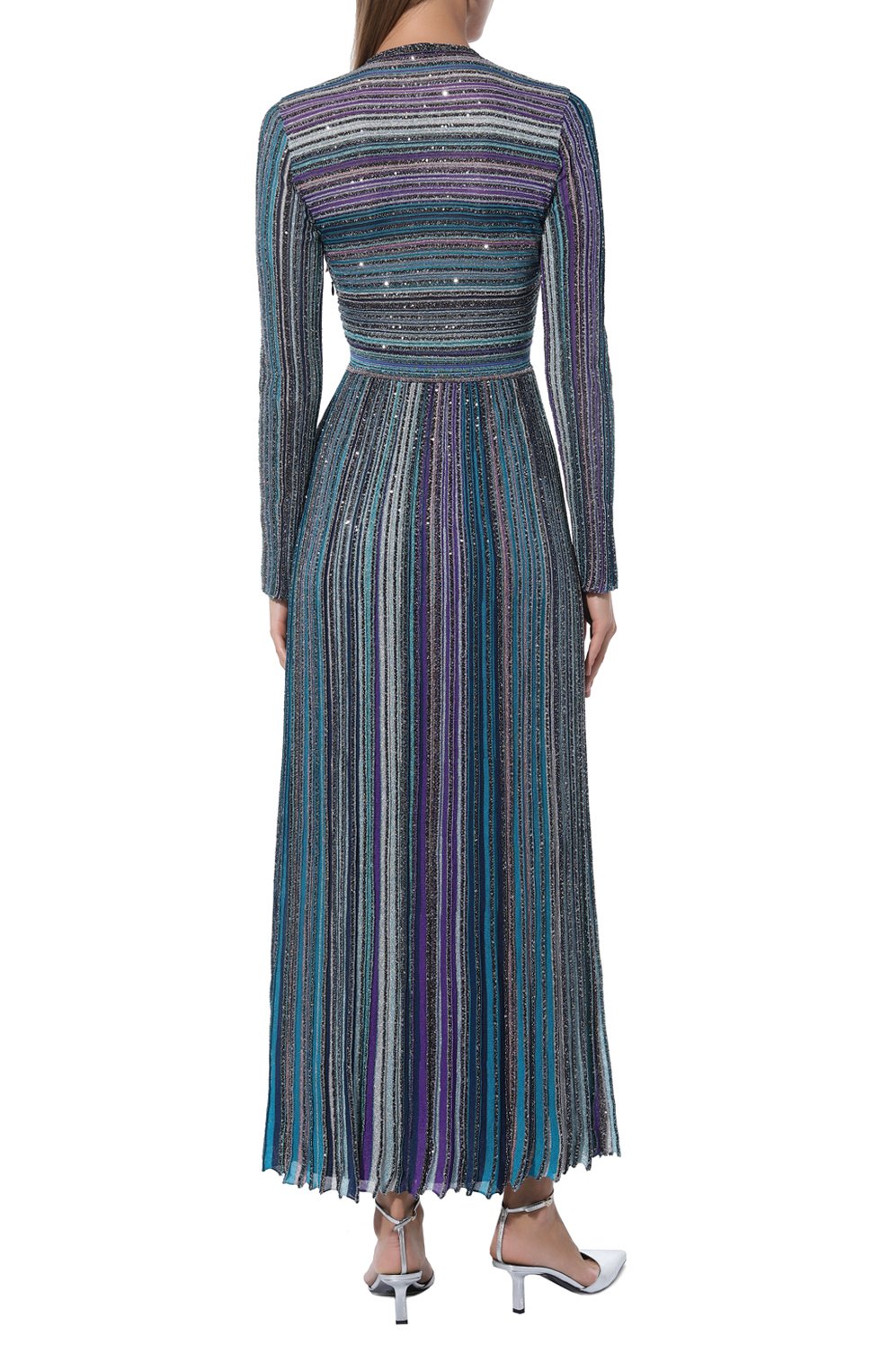 Платье с отделкой пайетками MISSONI разноцветного цвета по цене 227000 руб., арт. DS24WG1M/BK039E, фото 4 Платье с отделкой пайетками MISSONI, арт. DS24WG1M/BK039E, фото 4