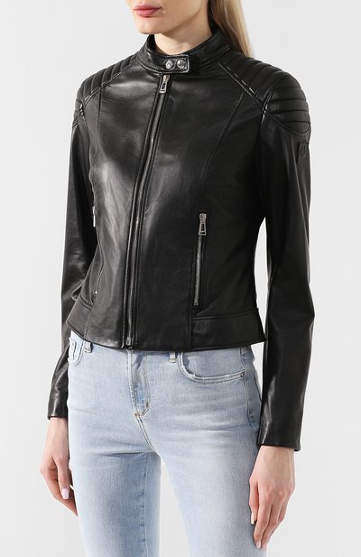 Кожаная куртка BELSTAFF черного цвета по цене 69300 руб., арт. 72020398/L81N0568, фото 3 Кожаная куртка BELSTAFF, арт. 72020398/L81N0568, фото 3