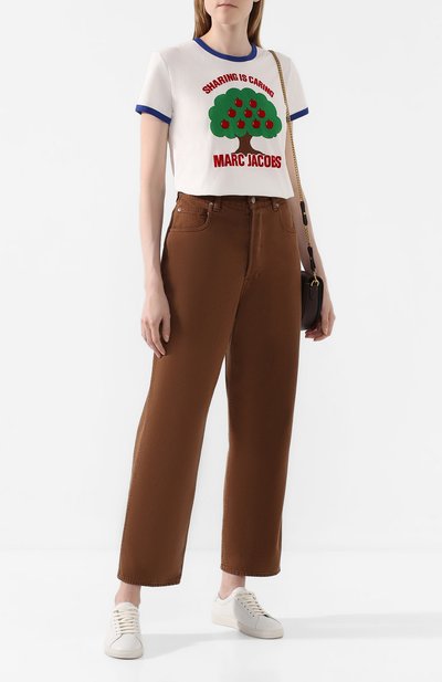 Хлопковая футболка MARC JACOBS (THE) синего цвета по цене 9560 руб., арт. M4008410, фото 2 Хлопковая футболка MARC JACOBS (THE), арт. M4008410, фото 2