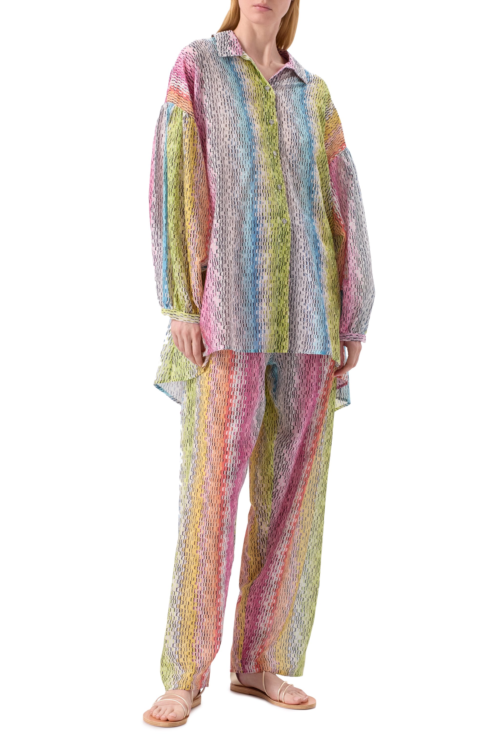 Брюки из хлопка и шелка MISSONI, арт. MS25SI01/BW00UU, фото 2