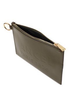 Женские кожаная папка для документов LANCEL хаки цвета, арт. A12098 | Фото 3 (Нос: Не проставлено; Материал сплава: Проставлено; Материал: Натуральная кожа)