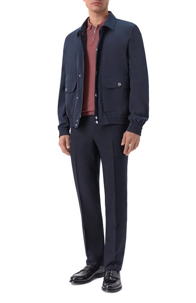 Шерстяные брюки CORNELIANI темно-синего цвета по цене 59950 руб., арт. 285B01/2A18348, фото 2 Шерстяные брюки CORNELIANI, арт. 285B01/2A18348, фото 2