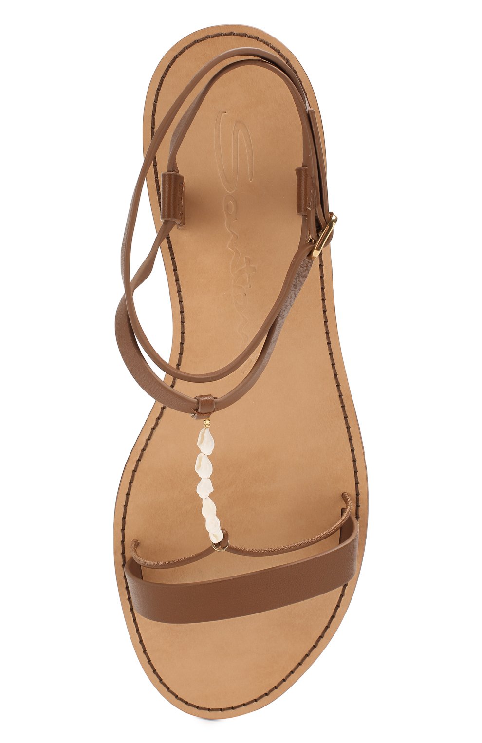 Кожаные сандалии SANTONI, арт. WHRS58541HI1TNC0M40, фото 5