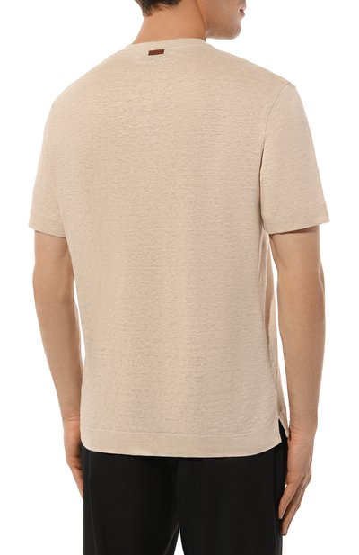 Льняная футболка ZEGNA, арт. UD376A7/D783, фото 4