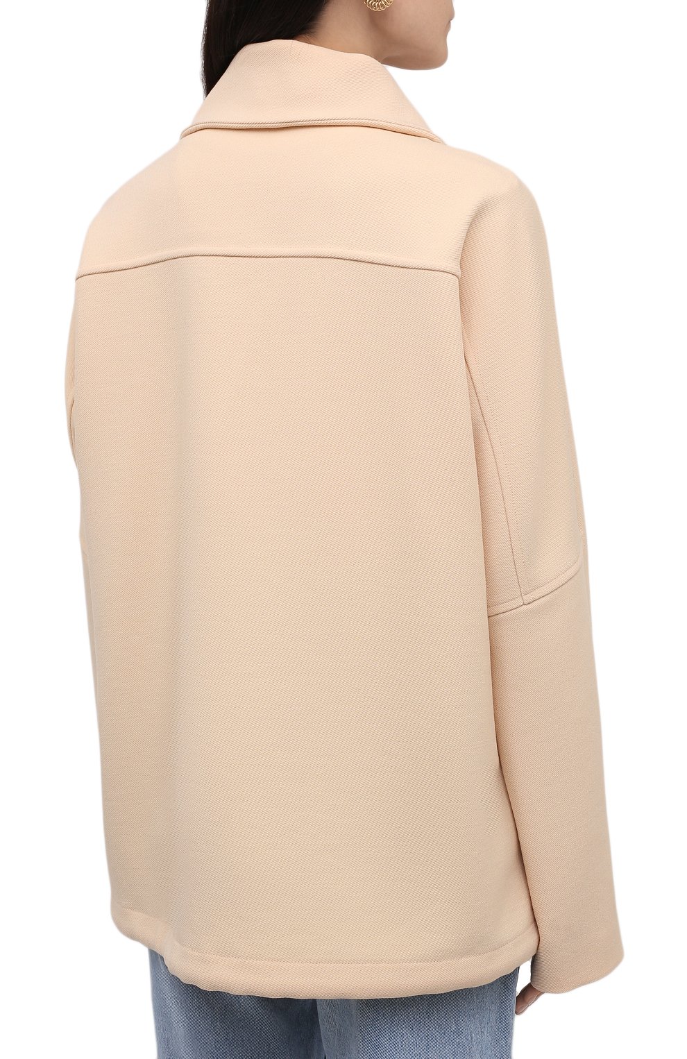 Шерстяная куртка JIL SANDER бежевого цвета по цене 243000 руб., арт. JSPT150125-WT201100, фото 4 Шерстяная куртка JIL SANDER, арт. JSPT150125-WT201100, фото 4