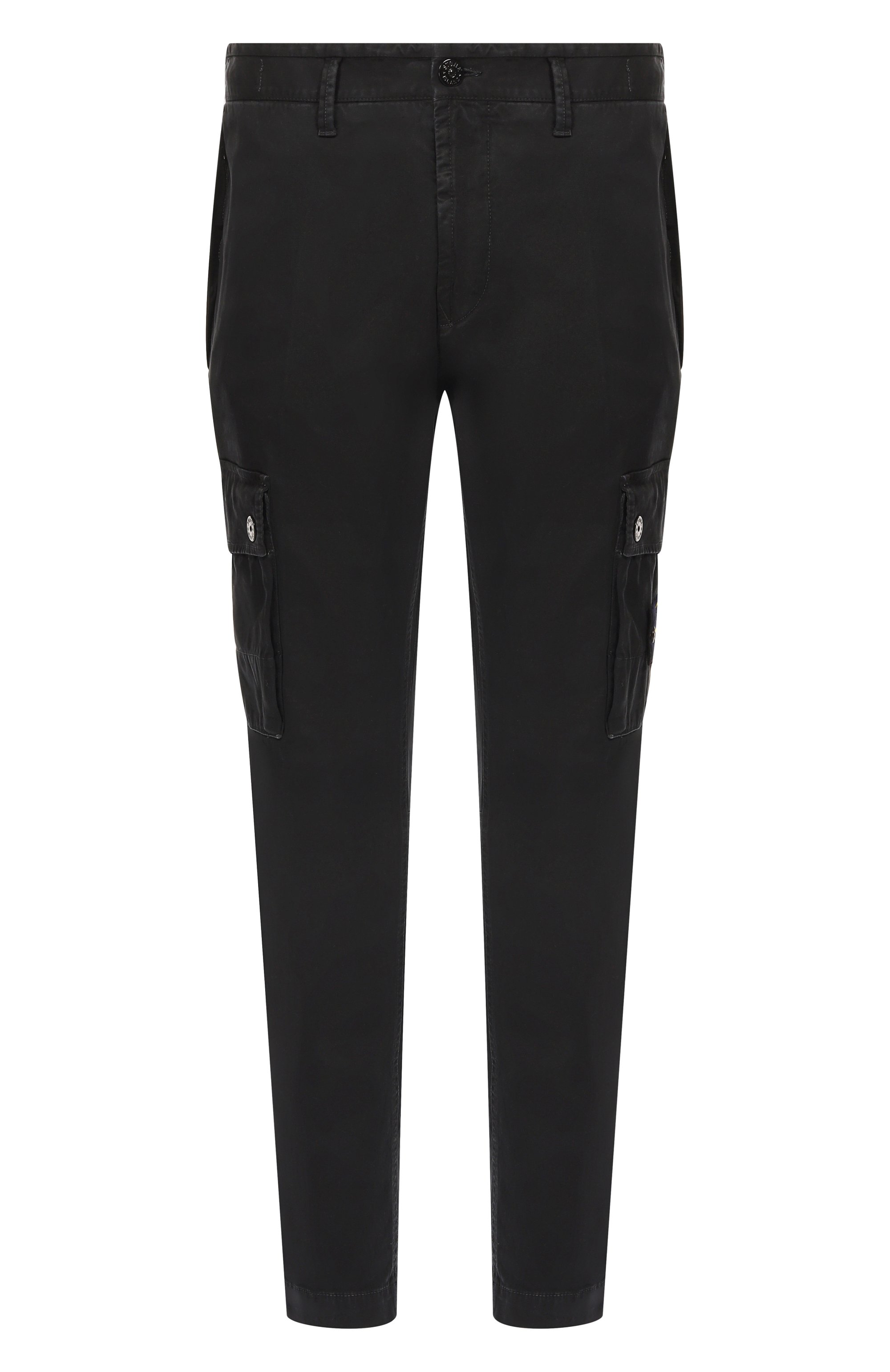 Хлопковые брюки-карго STONE ISLAND черного цвета по цене 59950 руб., арт. K2S153100034/S00L1, фото 1 Хлопковые брюки-карго STONE ISLAND, арт. K2S153100034/S00L1, фото 1