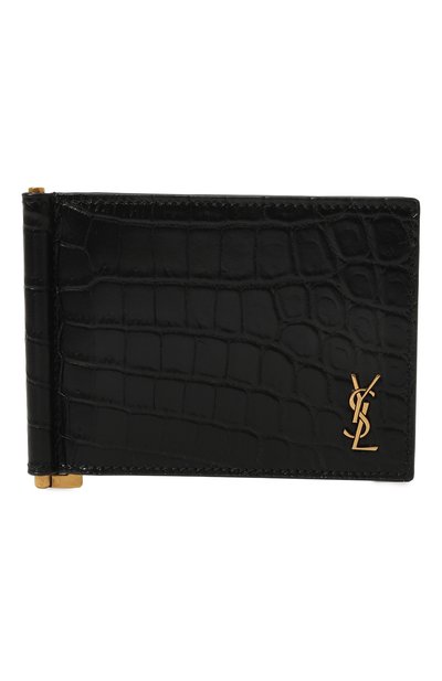 Мужской кожаный зажим для купюр SAINT LAURENT, арт. 607738/DZEDW