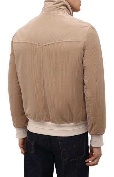 Вельветовый бомбер с подкладкой из овчины BRUNELLO CUCINELLI, арт. MQ4366446, фото 4