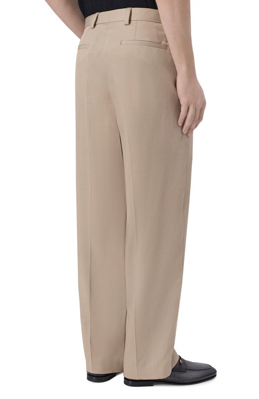 Брюки из лиоцелла BOSS 50561961 Бежевый  50561961 Фото 4