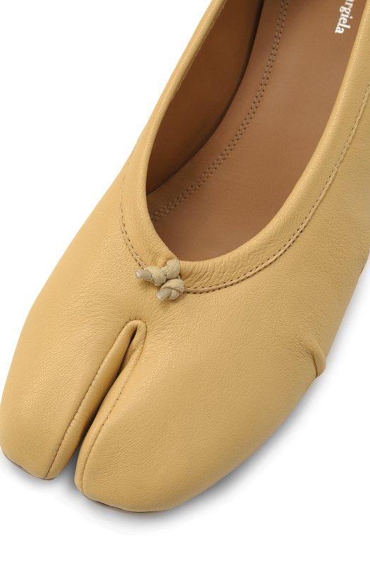 Кожаные туфли Tabi Maison Margiela S58WZ0128/P6378 Бежевый  S58WZ0128/P6378 Фото 7