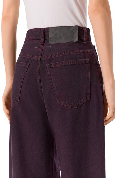 Джинсы MM6 бордового цвета по цене 74750 руб., арт. S52LA0264/M30032, фото 5 Джинсы MM6, арт. S52LA0264/M30032, фото 5