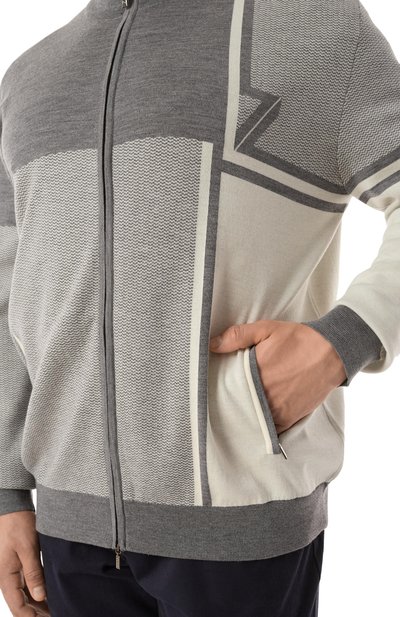 Кардига�н из шерсти и шелка ZILLI, арт. JSS003M0240VZDTB0/64, фото 5