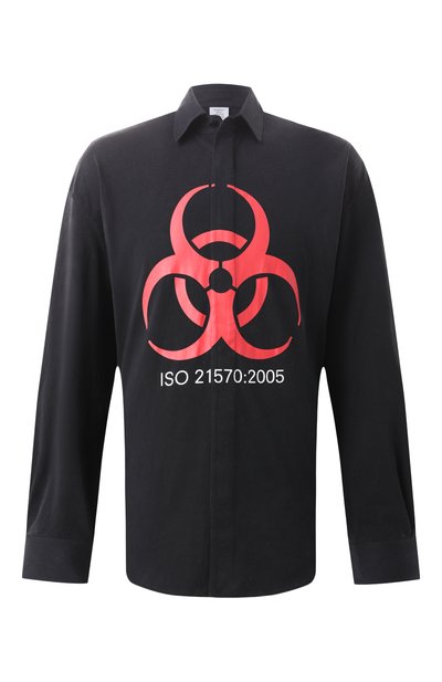 Мужская хлопковая рубашка VETEMENTS, арт. UE54JS220B
