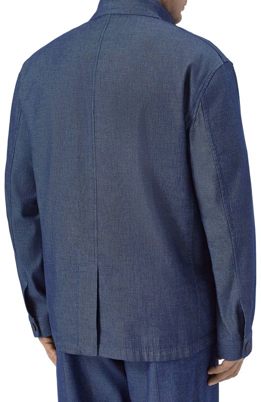 Джинсовая куртка-рубашка Cortigiani 4AG638 Синий  4AG638 Фото 4