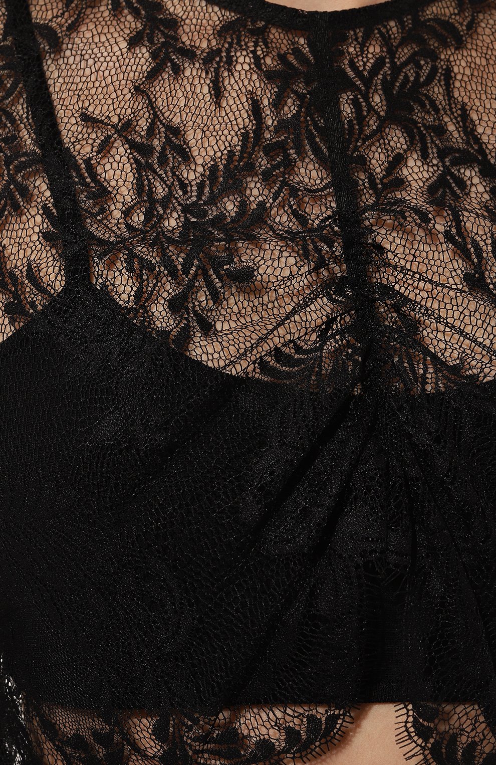 Топ ERIKA CAVALLINI черного цвета по цене 29050 руб., арт. P4WP02, фото 5 Топ ERIKA CAVALLINI, арт. P4WP02, фото 5