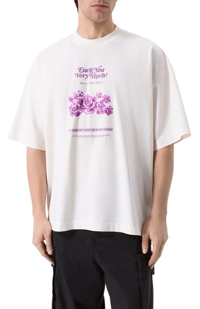 Хлопковая футболка VETEMENTS, арт. ME76TR263V/1200 LIGHT JERSEY, фото 3