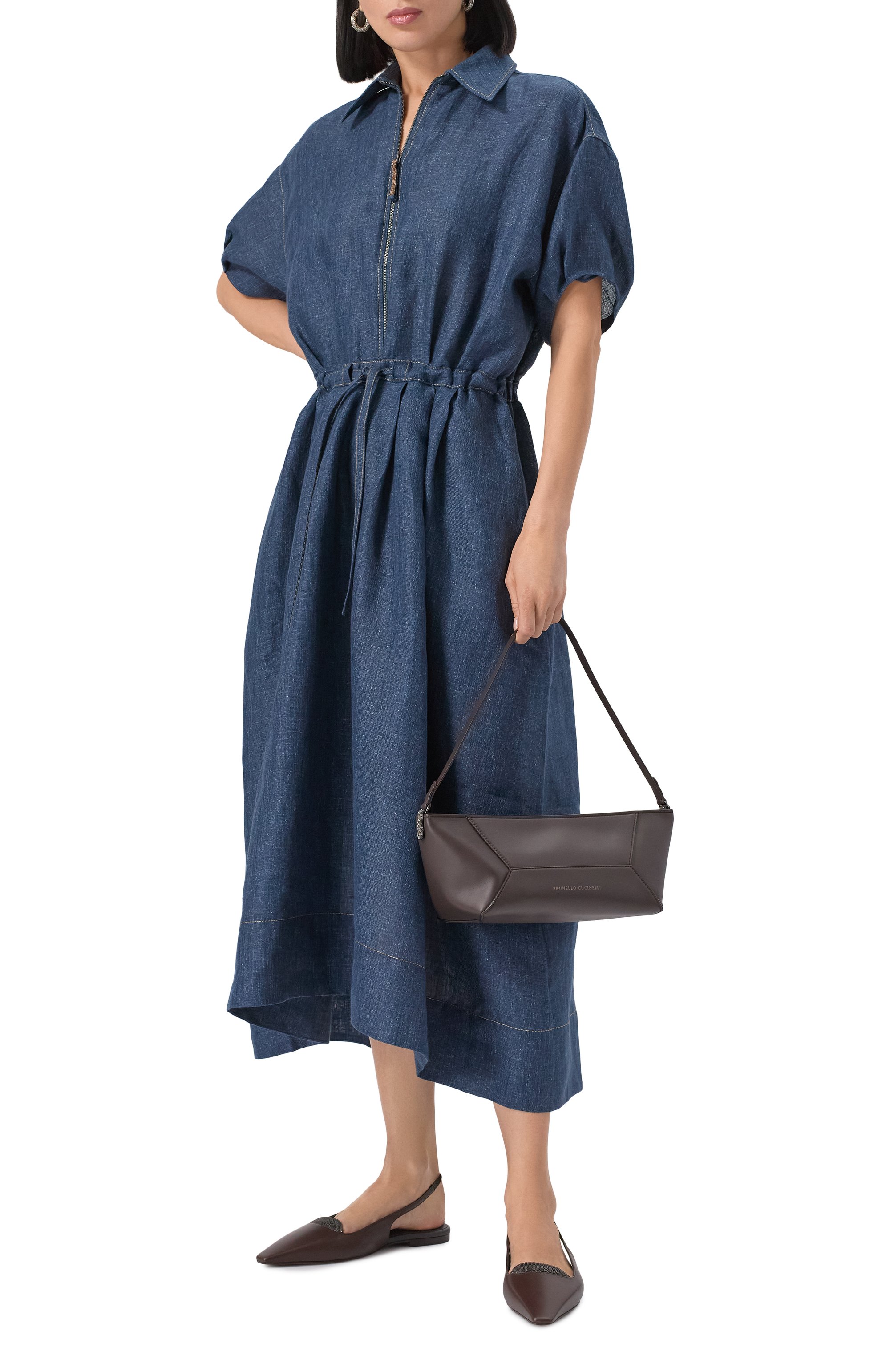 Льняное платье BRUNELLO CUCINELLI, арт. MH538A5345, фото 2