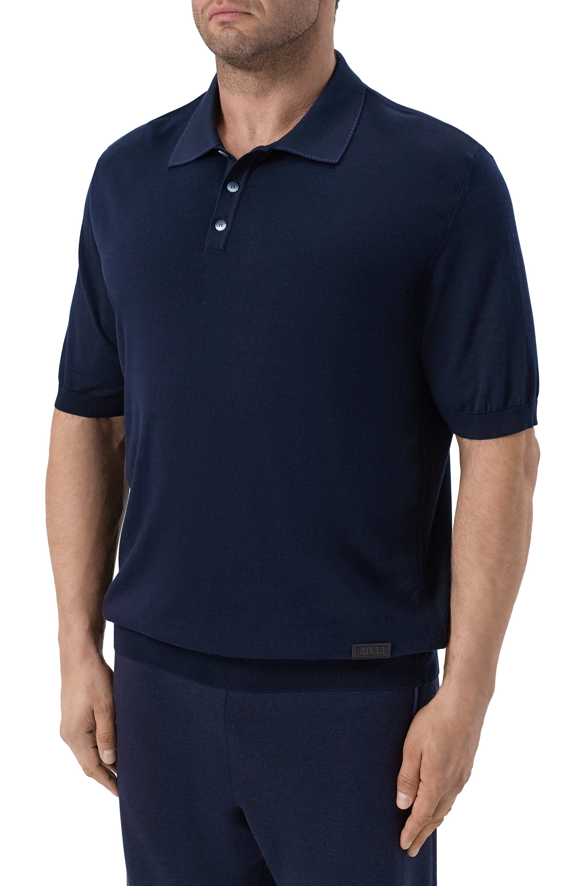 Поло из хлопка и шелка ZILLI, арт. KBP002M0142VRIS00/62, фото 3