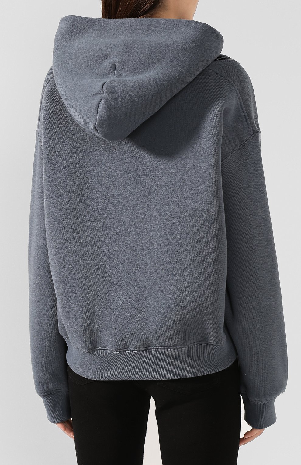 Хлопковое худи ALEXANDERWANG.T серого цвета по цене 27500 руб., арт. 4CC2191029, фото 4 Хлопковое худи ALEXANDERWANG.T, арт. 4CC2191029, фото 4