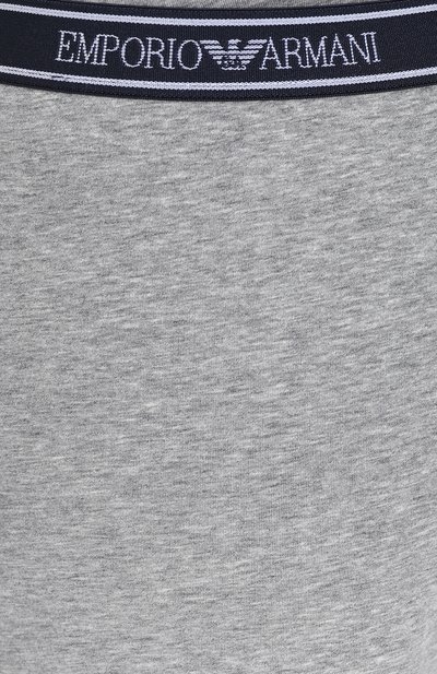 Хлопковые мини-шорты с эластичным поясом EMPORIO ARMANI, арт. 164077/8P317, фото 5