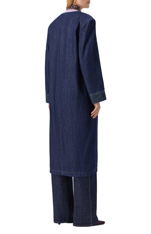 Джинсовое пальто Dries Van Noten 010265-2381-507 Синий  010265-2381-507 Фото 4
