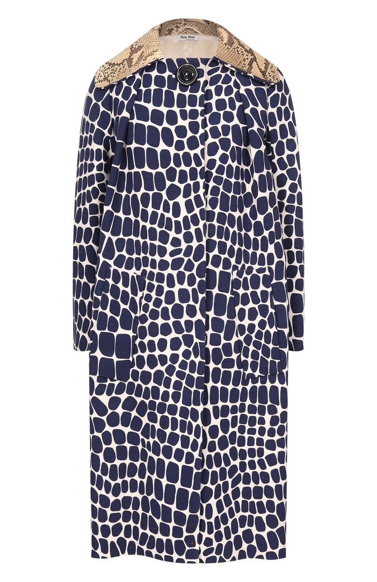 Шерстяное пальто MIU MIU, арт. MS1174-1KGY-F0021, фото 1