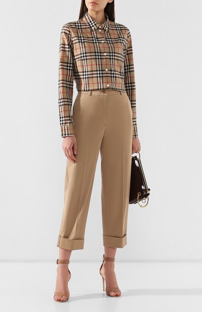 Хлопковая блузка BURBERRY, арт. 8009033, фото 2
