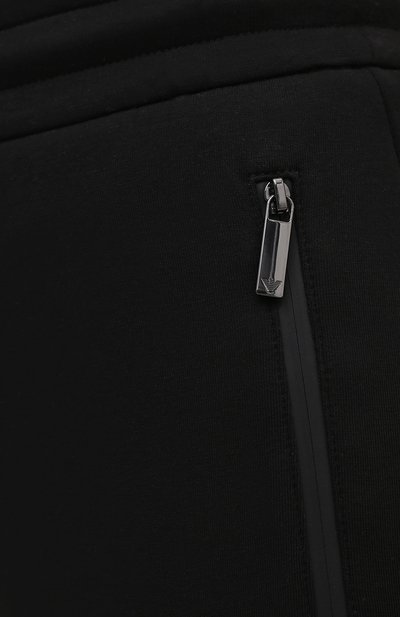 Хлопковые джоггеры EMPORIO ARMANI черного цвета по цене 23150 руб., арт. 6K2P6E/1JHSZ, фото 5 Хлопковые джоггеры EMPORIO ARMANI, арт. 6K2P6E/1JHSZ, фото 5