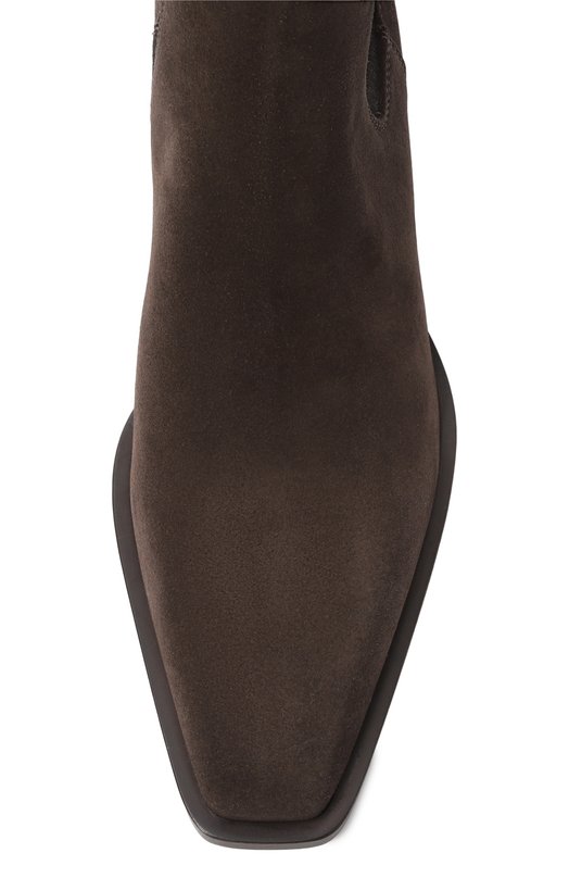 Замшевые ботильоны Brunello Cucinelli MZSFC3080P Коричневый  MZSFC3080P Фото 6