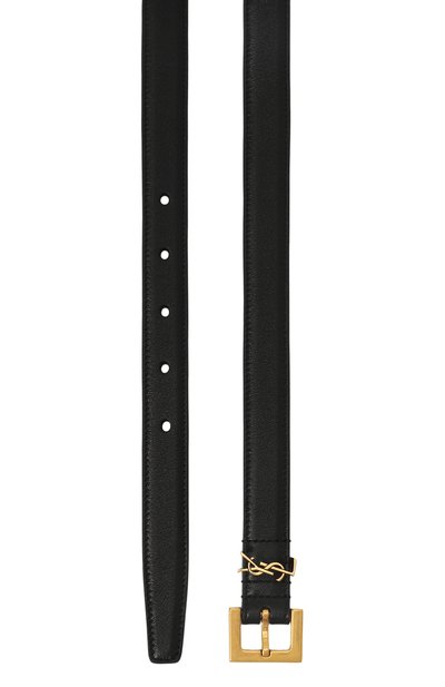 Кожаный ремень cassandre SAINT LAURENT, арт. 554465/B000W, фото 3