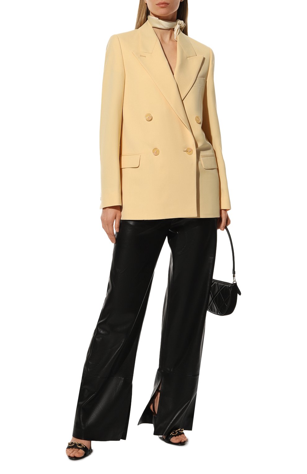 Шелковый платок AGREEG бежевого цвета по цене 49000 руб., арт. 14060802, фото 2 Шелковый платок AGREEG, арт. 14060802, фото 2