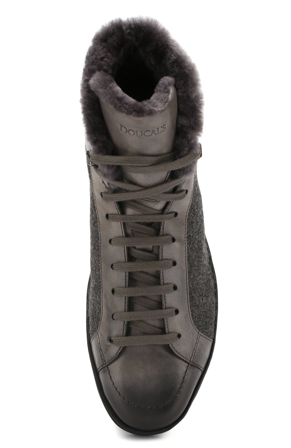 Комбинированные кеды DOUCAL'S серого цвета по цене 47150 руб., арт. DU1288GENTPM034NN05, фото 5 Комбинированные кеды DOUCAL'S, арт. DU1288GENTPM034NN05, фото 5