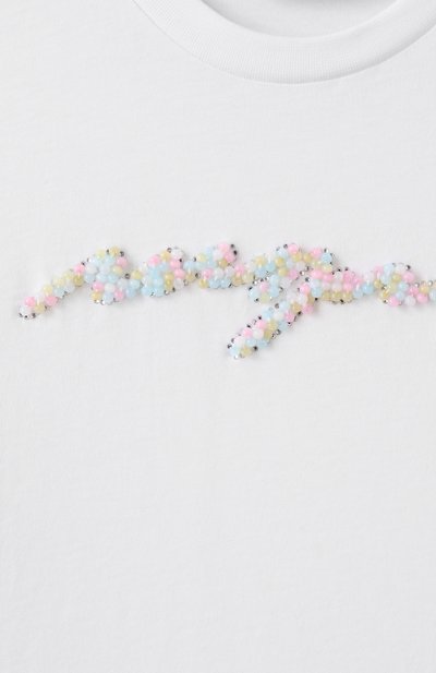 Хлопковая футболка MSGM KIDS, арт. S5MSJGTH219, фото 3