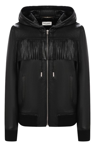 Женская кожаная куртка SAINT LAURENT, арт. 572850/YC2UE