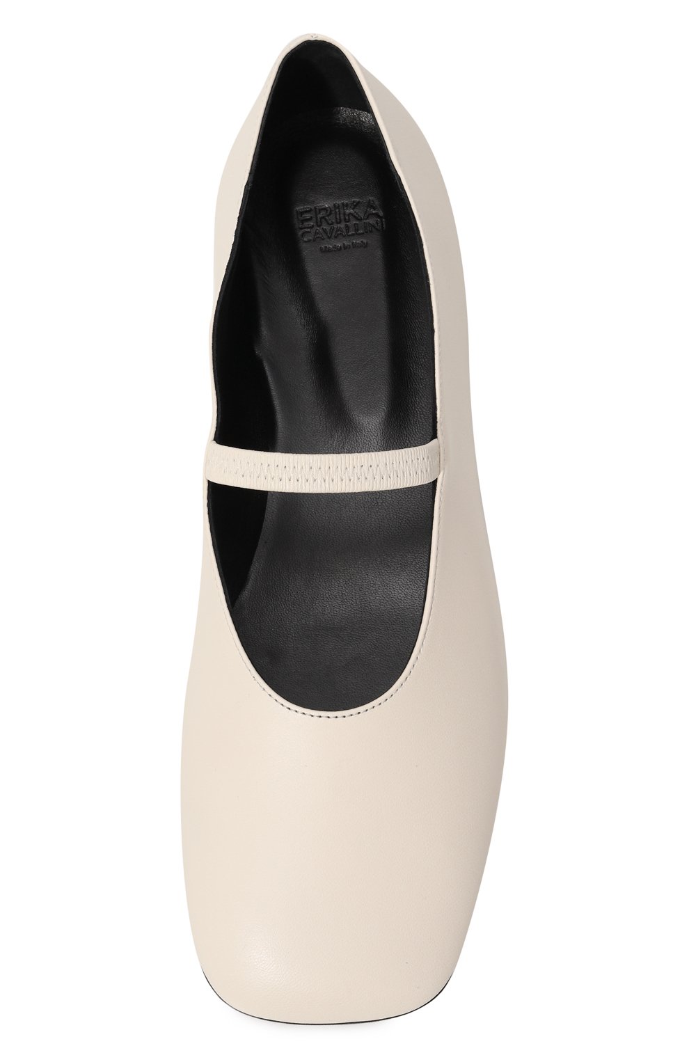 Кожаные балетки maria ERIKA CAVALLINI кремового цвета по цене 46950 руб., арт. P4WY03, фото 6 Кожаные балетки maria ERIKA CAVALLINI, арт. P4WY03, фото 6