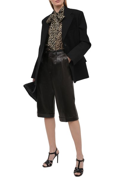 Кожаные босоножки tribute SAINT LAURENT, арт. 620673/1YQ00, фото 2