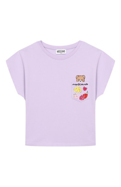 Хлопковая футболка MOSCHINO, арт. HDM06X/LFA06_001
