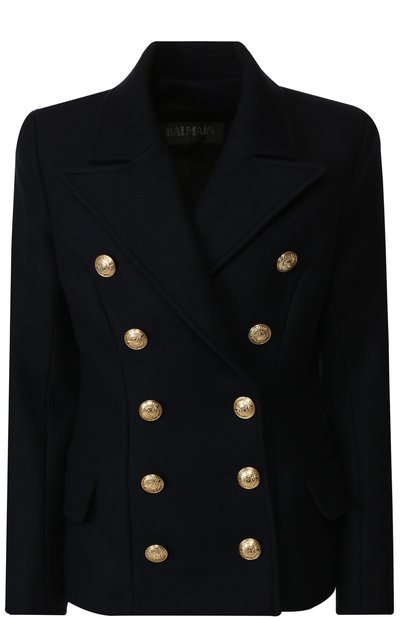 Женский двубортный жакет из смеси шерсти и кашемира BALMAIN, арт. 142430/W006