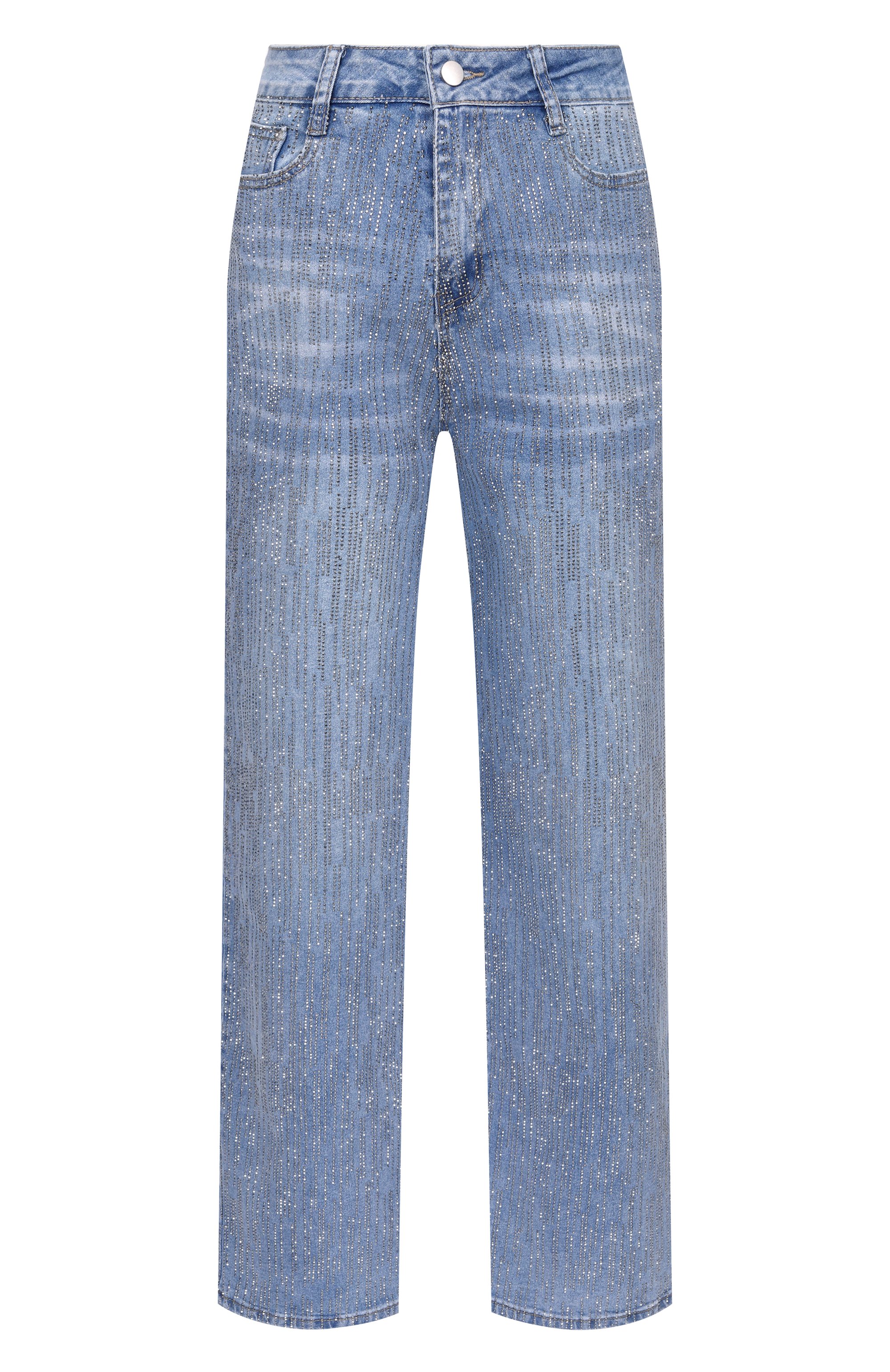Джинсы с отделкой стразами SASHA KIM, арт. SK-00001793, фото 1