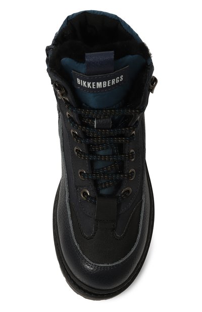 Кожаные ботинки DIRK BIKKEMBERGS темно-синего цвета по цене 30000 руб., арт. K4B5-21506-1647800/30-34, фото 4 Кожаные ботинки DIRK BIKKEMBERGS, арт. K4B5-21506-1647800/30-34, фото 4